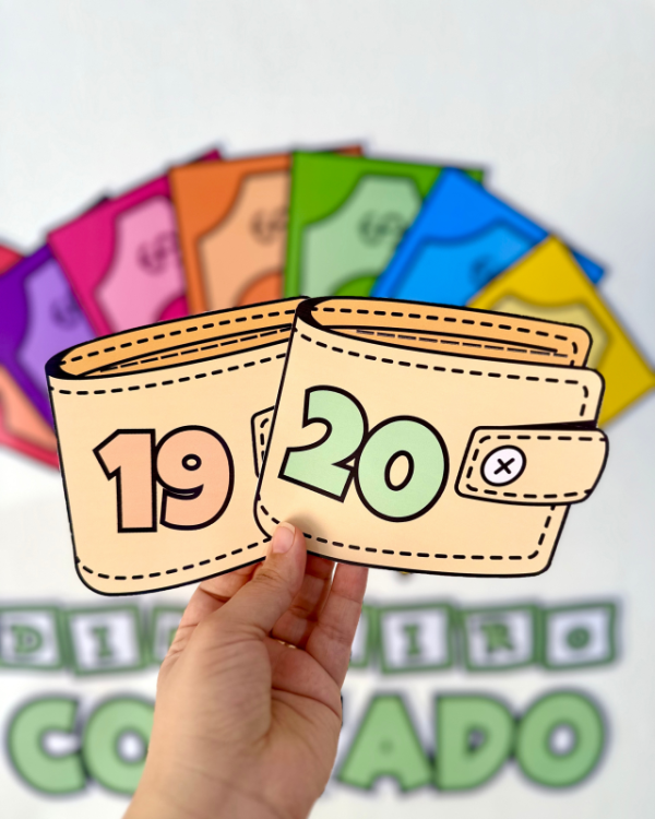 Dinheiro Contado - Numerais de 1 a 20 - Imagem 3