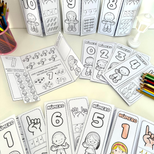 Lapbook numerais de 0 a 10