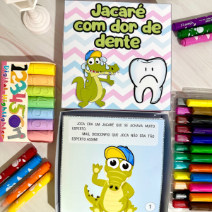 História Jacaré com Dor de Dente