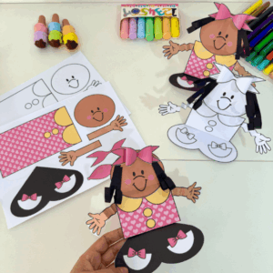 Atividade 3D Menina Bonita do Laço de fita