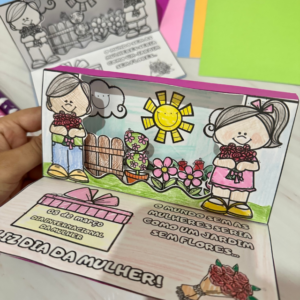 Cartao Jardim 3D - Dia da Mulher