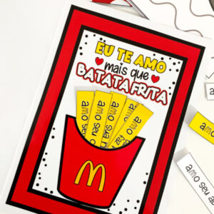 Cartão Dia dos Pais - Batata Frita